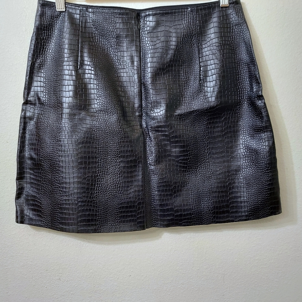 Express Vegan Leather Skirt Black Size 10